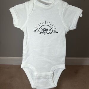 Rabbit Skins white Newborn Onesie